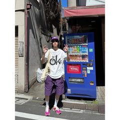 HEARUJOY - Loose Fit Korean Retro Drawstring Cargo Shorts Men's Casual Summer New Style Waterproof Versatile Five-Pocket Shorts