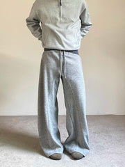 HEARUJOY - American Lazy Loose ey Wide Leg Knife Sweat Pants Spring Autumn Drape Sports Men Women Casual Long Pants Casual Pants