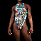 Hearujoy Men One-piece Suit LGBT Nightclub Sleeveless Sexy Lingerie Jumpsuit Summer New Year Butterfly Bodysuit Lingerie Underwear