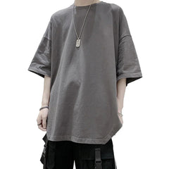 HEARUJOY - Summer T-shirt For Men Men Casual Shirt Casual Pullover Top Half Sleeve Style O-neck Design Regular Length