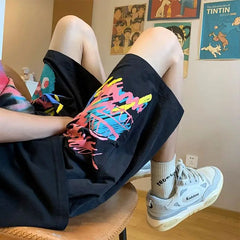 HEARUJOY - Men's Ice Silk Shorts Summer Lightweight Quick-Drying Beach Casual Relaxed Fit Sportswear