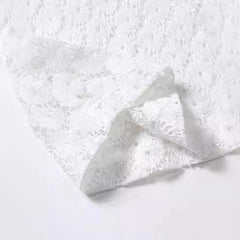 HEARUJOY - Tops Shirt Lace Men Outer Lapel Tops S-2XL Short-Sleeve Shirt Simple White Embroidery Hollow Out Mesh Brand New