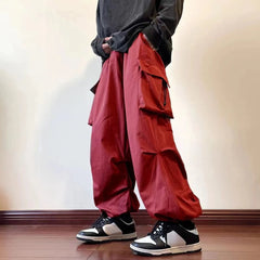 HEARUJOY - Spring Summer Multi Pocket Loose Cargo Pants for Men Street Casual Cheapest Y2k Vintage New in High Quality Long Trousers Man