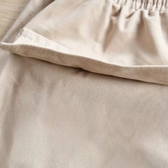 HEARUJOY - Casual Outing 2XL Loose Cargo Shorts Summer Solid Color Shorts Casual Beach Pants Polyester Fabric Slight Stretch