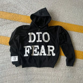 Hearujoy Harajuku American Vintage Alphabet Embroidery zipper hoodie Hip Hop fashion Street Y2K Men casual black oversized sweatshirt