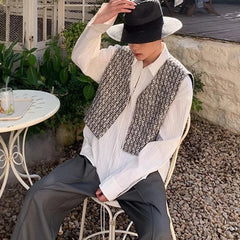 HEARUJOY - Casual Outing Regular Clothing Length Slight Stretch Fabric Casual Draped Long Sleeve Shirt Casual Style Shirt