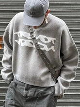 HEARUJOY - Trendy Long Sleeve Knitted Sweaters Men's Outdoor Fashion Crew Neck Loose Sweater Autumn Winter Vintage Mens Knitting Pullovers