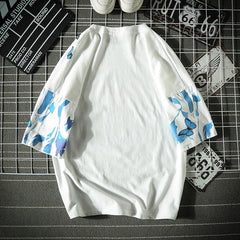 HEARUJOY - Hip Hop Butterfly T Shirt Men Oversized T Shirt Print Men Women Graffiti T Shirt Short Sleeve Fashion Streetwear Plus Size Top