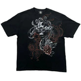 Hearujoy Y2k Harajuku Trend Hip Hop Oversized T-shirt Vintage Goth loose shirt Skull personality design printed short sleeve men clothing