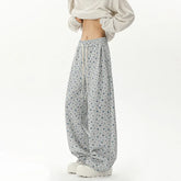 HEARUJOY - Printed Casual Pants Men Oversized Wide Leg Pants Men Sweatpants Streetwear Hip-hop Loose Straight Pants Mens Joggers Trousers