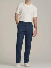 HEARUJOY - Stylish Solid Color Mens Suit Trousers Spring Fall Outdoor Casual Pleated Textured Pants Men Daily Leisure Loose Straight Pants