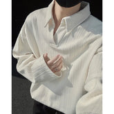 HEARUJOY - Spring Beige Hoodie Men Fashion Casual Lapel Sweatshirt Men Streetwear Korean Loose Black Pullover Hoodie Mens Hoody M-3XL