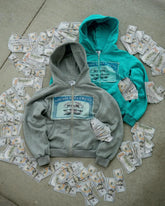 Hearujoy American money printed sweatshirts zip up hoodie streetwear oversized harajuku y2k top casual hoodies tracksuit men clothing