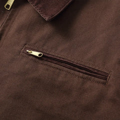 HEARUJOY - Classic Detroit Jacket J01 American Vintage Workwear Spring/Fall 100% Cotton Canvas Jacket J97 Loose-Fit Lightweight Coat