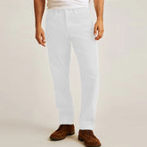 HEARUJOY - Autumn Daily Casual Solid Color Pants Corduroy Textured Loose Straight Trousers Men's Spring Vintage Trousers