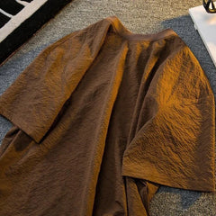 HEARUJOY - Baggy Male Tees Shirts Men's T-shirt Quick-drying Tops Tshirt Streetwear Short Quarter Sleeve Casual Ordinary Hot Elastic Kpop