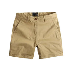 HEARUJOY - Summer New Quarter Length Shorts Men Casual Slim Fit Straight Cargo Shorts Stretch Three Quarter Beach Shorts