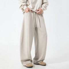 HEARUJOY - Men's Casual Pants Summer Autumn New Silhouette Curved Knife Trousers American Style Sports Elastic Waist Sweatpants 9W3472