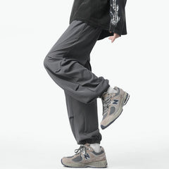 HEARUJOY - Streetwear Hip hop Joggers Pants Men Loose Harem Pants Ankle Length Trousers Sport Casual Sweatpants White Techwear M-2XL