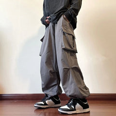 HEARUJOY - Spring Summer Multi Pocket Loose Cargo Pants for Men Street Casual Cheapest Y2k Vintage New in High Quality Long Trousers Man