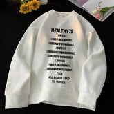 HEARUJOY - Men's Oversized Hoodie White Walf Checks Hoodies Oversize for Men Letter Print 5XL Man Casual Wear Hoody Male Sweatshirt