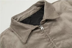 HEARUJOY - Casual High Street Mens Jacket Spring American College Lapel Solid Color Short Couple Coats Loose Tooling Windbreaker 2025 New