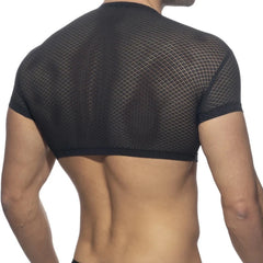 HEARUJOY - Fashion Hot New Stylish Mens Tops T-Shirt Breathable Summer Tank Causal Club Fishnet Regular See-through M-2XL
