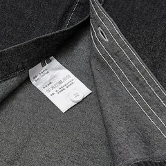 HEARUJOY - Mens Button Down Denim Shirt Long Sleeve Lapel Jean Shirt Casual Slim Fit Washed Denim Shirts with Chest Pockets