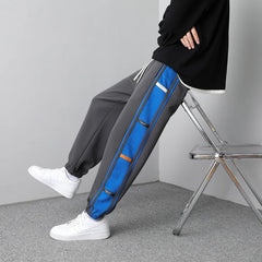 HEARUJOY - Y2k High Street Harajuku Retro Striped Sweatpants Men Korean Trendy Brand Fashion Versatile Oversized Trousers Men Joggers Pants