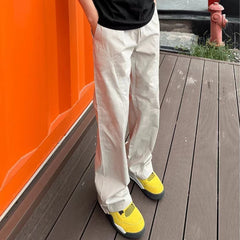 HEARUJOY - Spring Autumn Fashion High Waist Solid Men's Clothing Japanese Style Casual All-match Pocket Button Simplicity Young Chic Pants