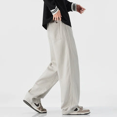 HEARUJOY - Autumn New Arrival Japanese Retro 3D Tailored Pants - Men's Oversized Straight Wide-Leg American Casual Trousers