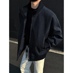 HEARUJOY - Spring Short Jacket Men Casual Motorcycle Jacket Men Streetwear Hip-hop Loose Bomber Jacket Mens Black Jackets Coat M-3XL