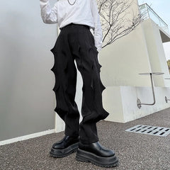 Hearujoy Pleated Male Niche Desgin Harem Pants Men's Soild Color Casual Chic Trousers Korean Fashion Spring Stylish 9A7863