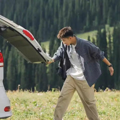 HEARUJOY - Spring Autumn Fashion Washed Striped Denim Long Sleeve Shirt Men's Japanese Casual Cityboy Shirt Jacket Jacket Aesthetic Chic