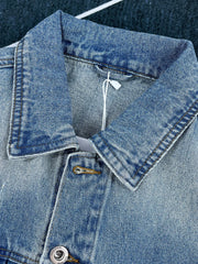 HEARUJOY - Plus Size 4XL Men's Denim Jacket Autumn/Winter 2025 New Arrival Trendy Brand Premium Plus-Size Retro Lapel Jacket Men's Top