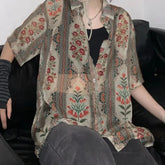 Hearujoy Oversized Bohemian T Shirt Men New Summer Street Y2k Shirts Mens Loose Thin Perspective Sexy Chiffon Short-sleeved Top Clothing