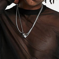 HEARUJOY - Vacation Pullover Mans Clothes M-3XL Muscle Sports Round Neck Tops Long Sleeve T-Shirts Mesh See-Through For Man