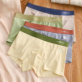 Hearujoy Mens Panties Cotton Men's Underwear Breathable Man Boxershorts Comfortable Striped Contrast Men Underpants Large Size L-6XL