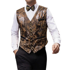 HEARUJOY - Autumn And Winter New Men's Solid Color V-Neck Vest Jacket French Retro Fashion Trend Slim Casual Breathable Niche Men's Tops