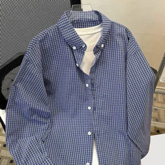 HEARUJOY - Button Up Shirt Mens Casual Tops Casual Gatherings Casual All Season Wear Daily Wear Lightweight Material Loose Fit Design
