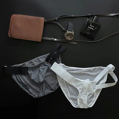 Hearujoy Men's Underwear Underpants Gay Low-Rise Transparent Cuecas Masculinas Mesh Quick-Dry Ropa Interior Hombre Sissy Men Briefs