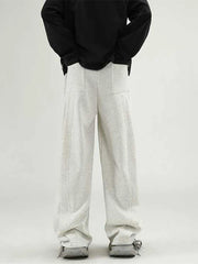 Hearujoy Wide Leg Sweatpants Men Oversize Gray Sports Pants Sportswear Casual Trousers Male Loose Korean Streetwear Hip Hop