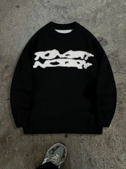 HEARUJOY - Trendy Long Sleeve Knitted Sweaters Men's Outdoor Fashion Crew Neck Loose Sweater Autumn Winter Vintage Mens Knitting Pullovers