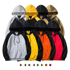 HEARUJOY - Men New Sweatshirts Pullover Hooded Hoodies Spliced Patchwork Pockets Draw String Sweatshirt Loose Sports Casual 2025 New Spring