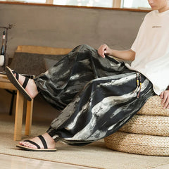 HEARUJOY - Spring Men Wide-leg Pants Male Retro Harem Pants Mens Hiphop Street Beat Harajuku Style Casual Pants Women Jogging Trousers