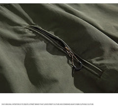 HEARUJOY - Japanese Retro Spring/Fall Outdoor Workwear Jacket Men's Quick-Dry Lapel Utility Coat Oversized Pilot Jacket with Multi-Pockets