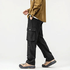 Hearujoy Outdoor Cargo Pants Men Wide Leg Trousers Hip Hop Parachute Male Climbing Japanese Streetwear Vintage Safari Style