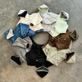 Hearujoy Y2K Double Cap Hoodie Trend Two Sided Wear Solid Color High Street Men Women Pullover Harajuku Oversized Loose Casual Streetwear