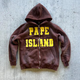 Hearujoy American vintage alphabet patchwork hoodie Harajuku High Street Hip hop oversized zipper hoodie men Y2k clothing sweatshirt