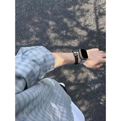 HEARUJOY - Mens Long Sleeve Plaid Shirt Casual Spring Autumn Fashion Shirt Streetwear Urban Comfort Fit Breathable Lightweight Wear